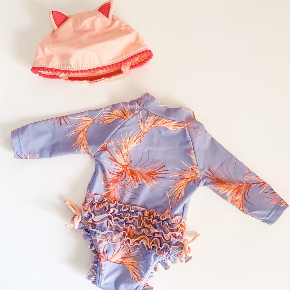 Jessica Simpson baby infant bathing suit 0-3 mos.